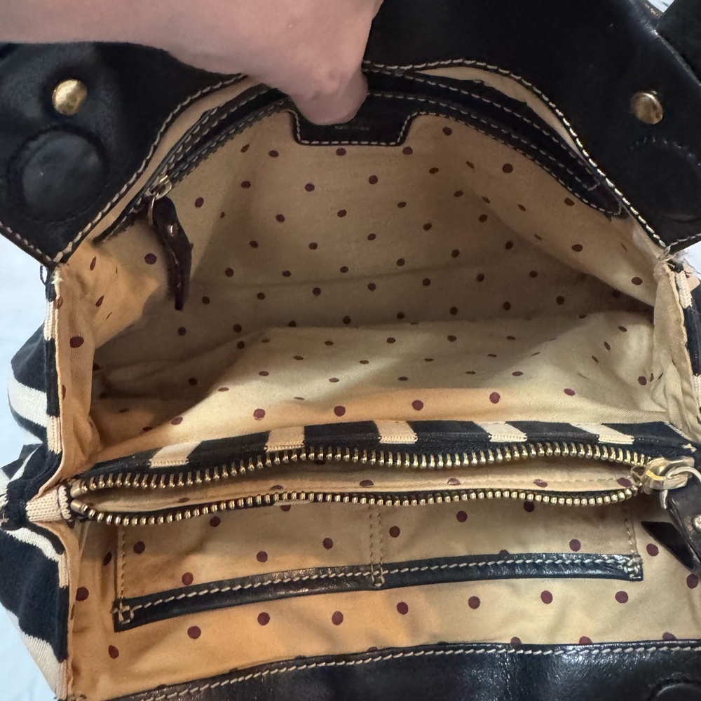 Kate Spade Vintage Black and Red Striped Women's Bag - Picture 7 of 9